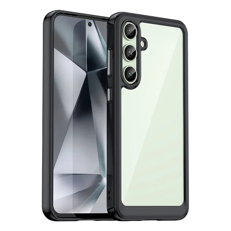 Puzdro Outer Space s gélovým rámom pre Samsung Galaxy S24 FE - čierne