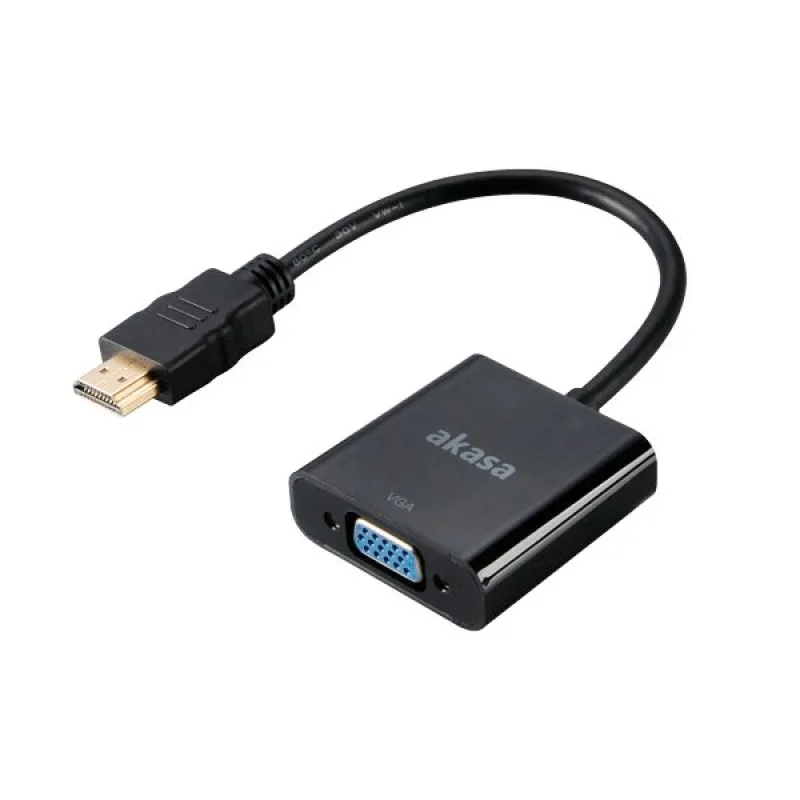 AKASA - HDMI na VGA prevodník AK-CBHD15-20BK