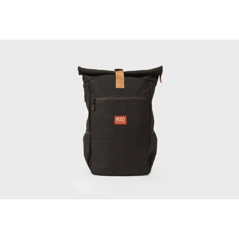 8000kicks Konopný batoh – Everyday Backpack - Čierna -