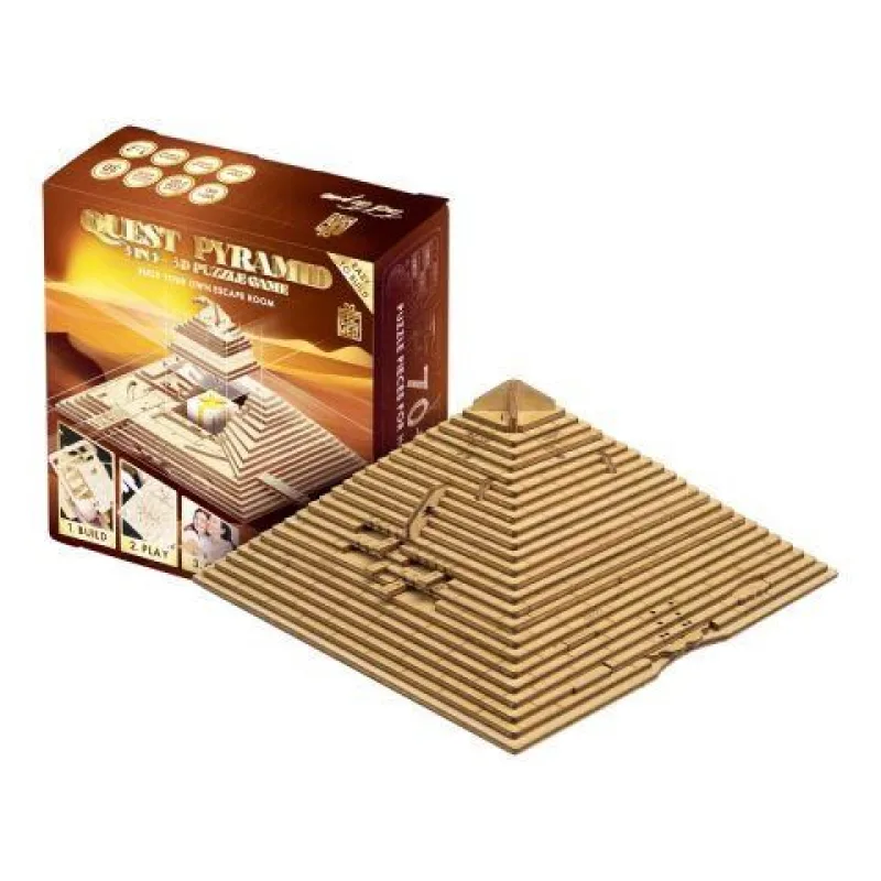 EscapeWelt 3D dřevěná skládačka hlavolamu Pyramida EW20