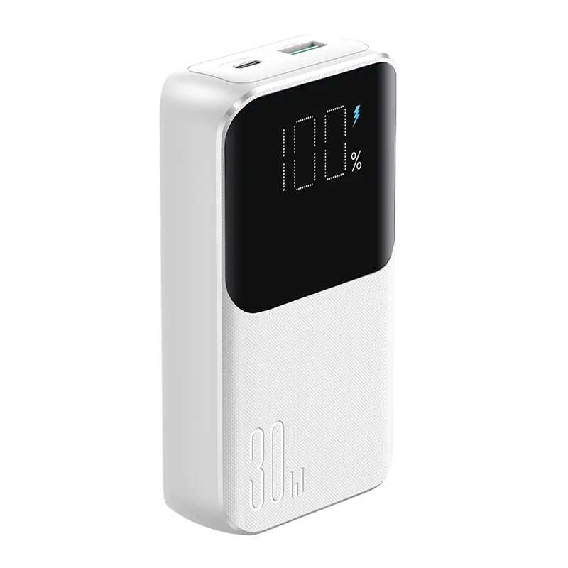 Mini power banka so vstavanými káblami Joyroom JR-PBC06 30W 10000mAh - biela