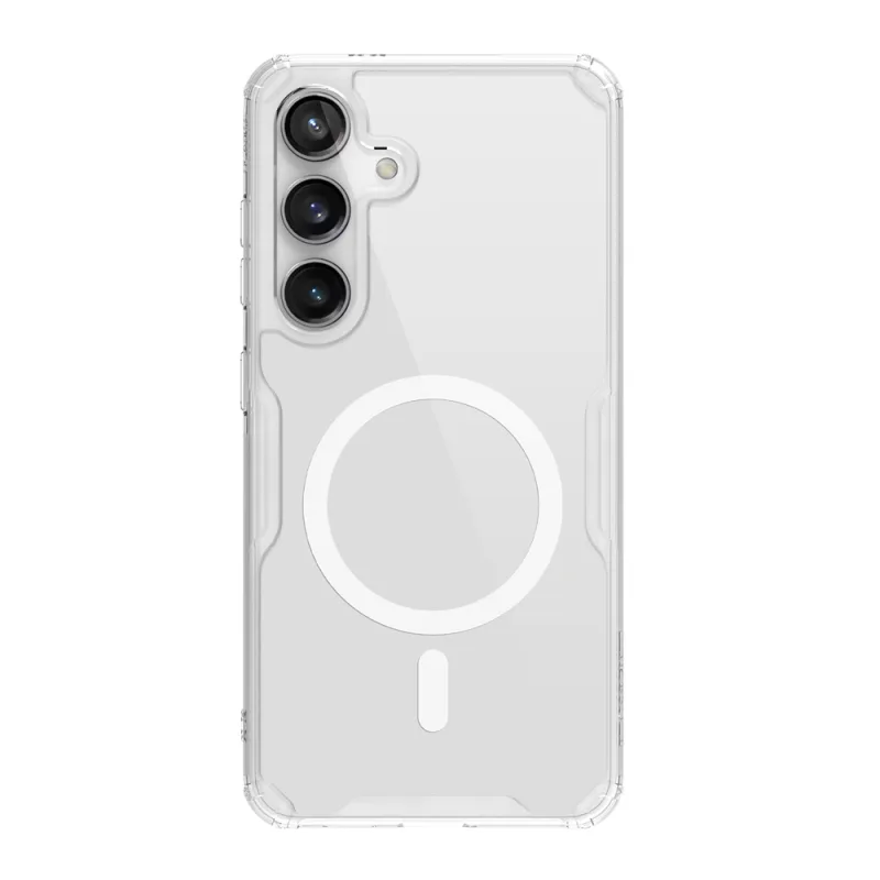 Pancierové puzdro Nillkin Nature Pro s magnetickým krúžkom pre Samsung Galaxy S24+ - biele