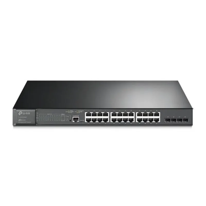 Omada 28-Port PoE+ Gigabit L2+ Managed Switch with 4 SFP Slots PORT: 24×…