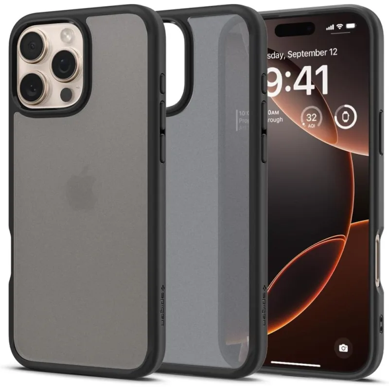 Kryt Spigen Ultra Hybrid iPhone 16 Pro – čierny