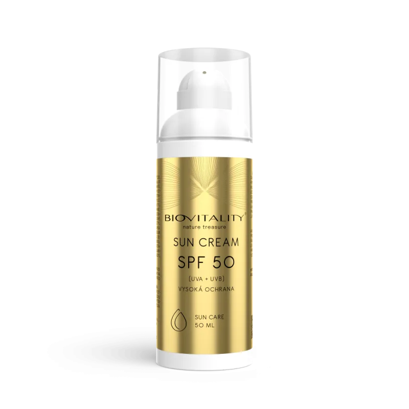 Green idea Opaľovací krém na tvár a telo SPF-50 - 50 ml - Biovitality