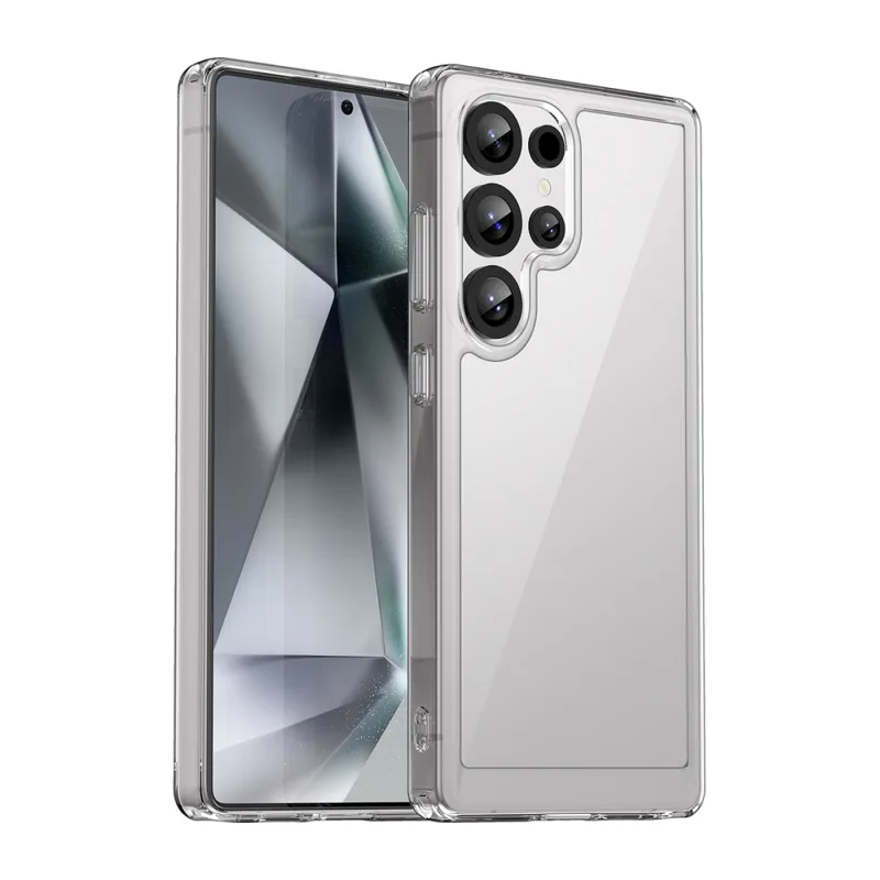 Outer Space Case Silikónové puzdro s gélovým rámom pre Samsung Galaxy S25 Ultra – priehľadné