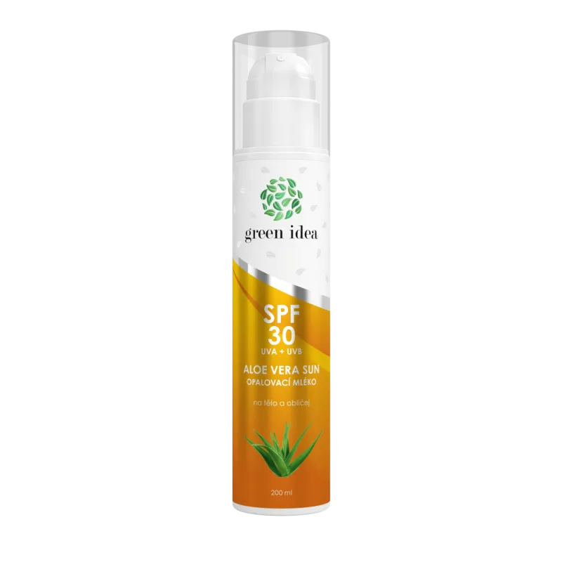 Green idea Aloe vera sun - opaľovacie mlieko SPF 30 200 ml -