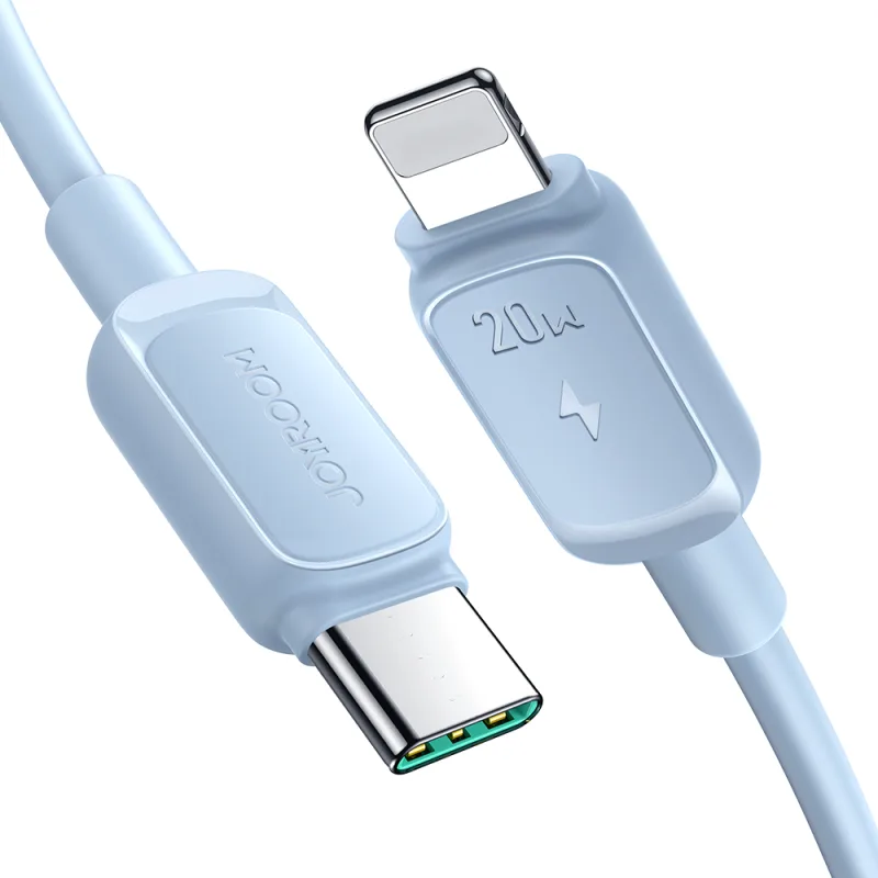 Viacfarebný kábel Joyroom A14 USB-C / Lightning 20 W 1,2 m – modrý