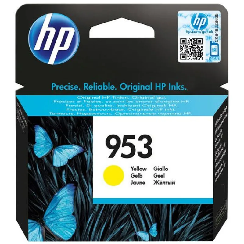 HP 953 žltá atramentová kazeta, F6U14AE F6U14AE