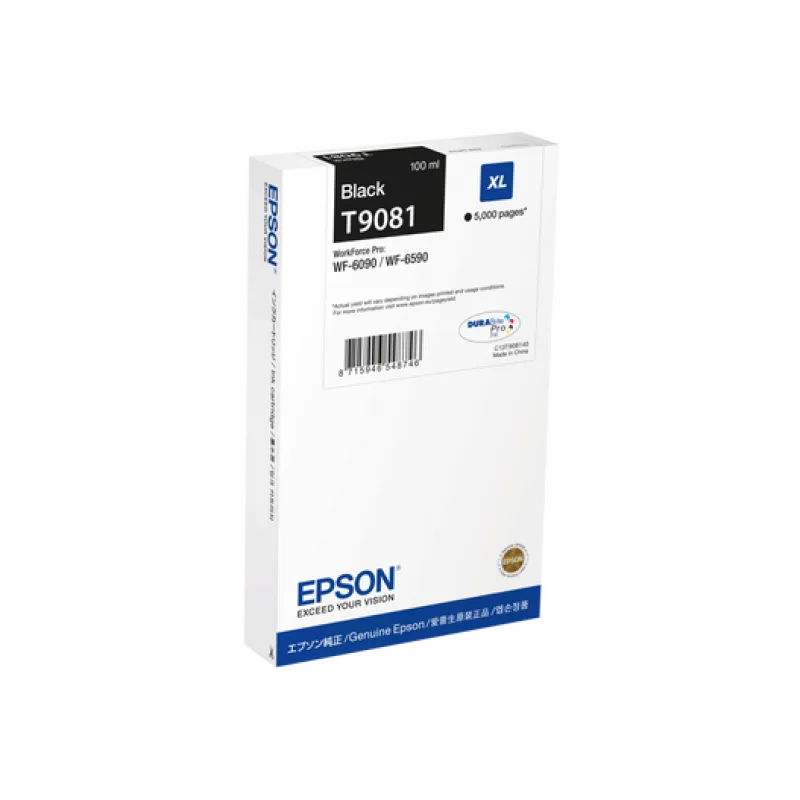 Epson WF-6xxx Ink Cartridge Black XL C13T90814N