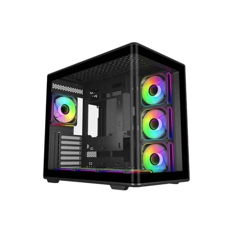 Cooler Master case Elite 600, ATX, Průhledná bočnice, 7x 120mm ARGB…