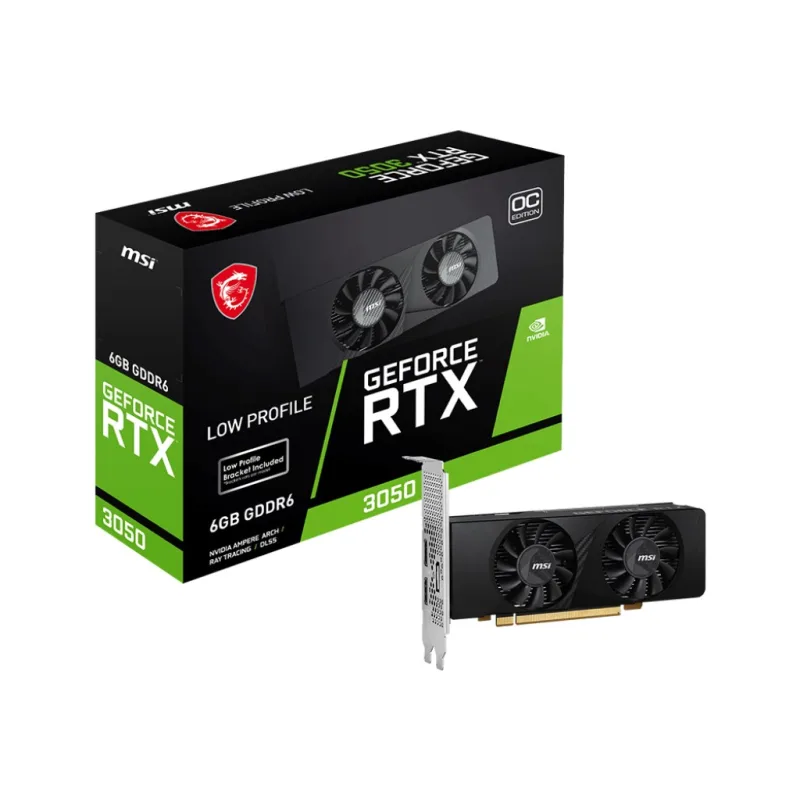 BAZAR - MSI VGA NVIDIA GeForce RTX 3050 LP 6G OC, 6G GDDR6, 1xDP, …