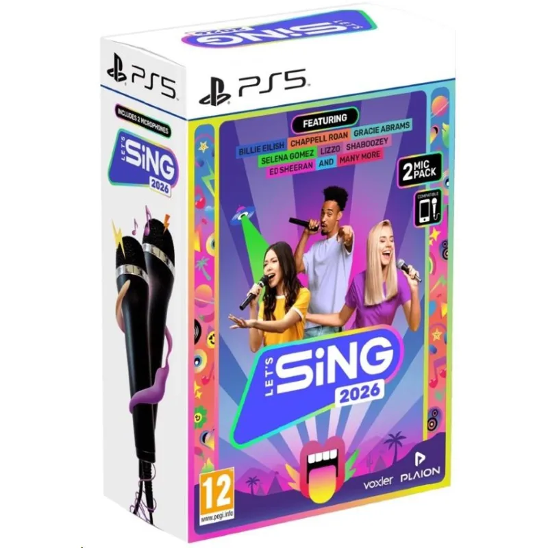 PS5 - Let"s Sing 2026 + 2 mikrofóny 4020628555290