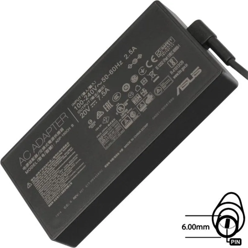 ASUS AC NAPÁJACÍ ADAPTÉR 150W 20V 3pin (6.0 mm) -neobsahuje PW CORD CEE…