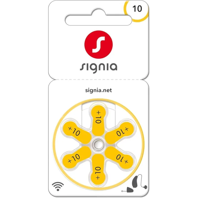 SIGNIA 10 / PR70 značkové baterie do naslouchadel, blistr 6ks.