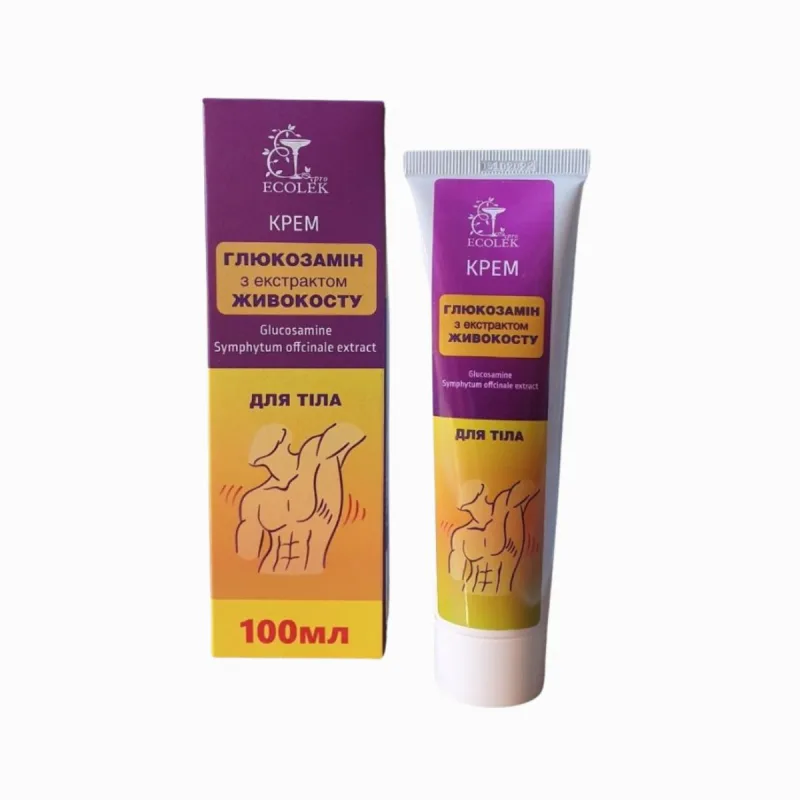 Ecolek Telový krém s glukozamínom a s extraktom z kostihoja - 100 ml -