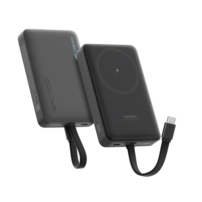 Cuktech CP132ML 10000mAh MagSafe kompatibilná power banka – čierna