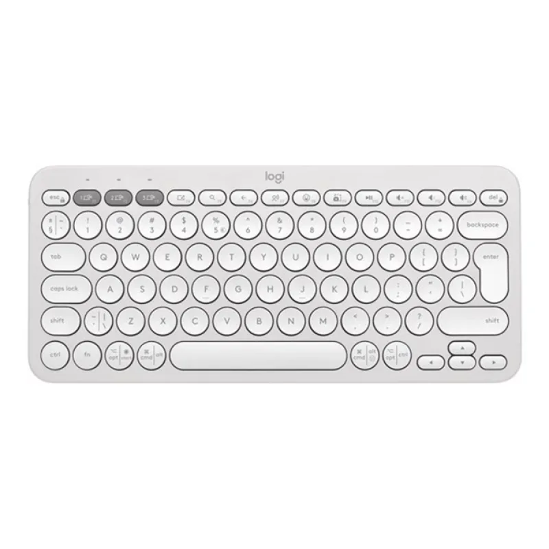 Logitech K380s Pebble Keys 2 - Bluetooth klávesnica - biela - US