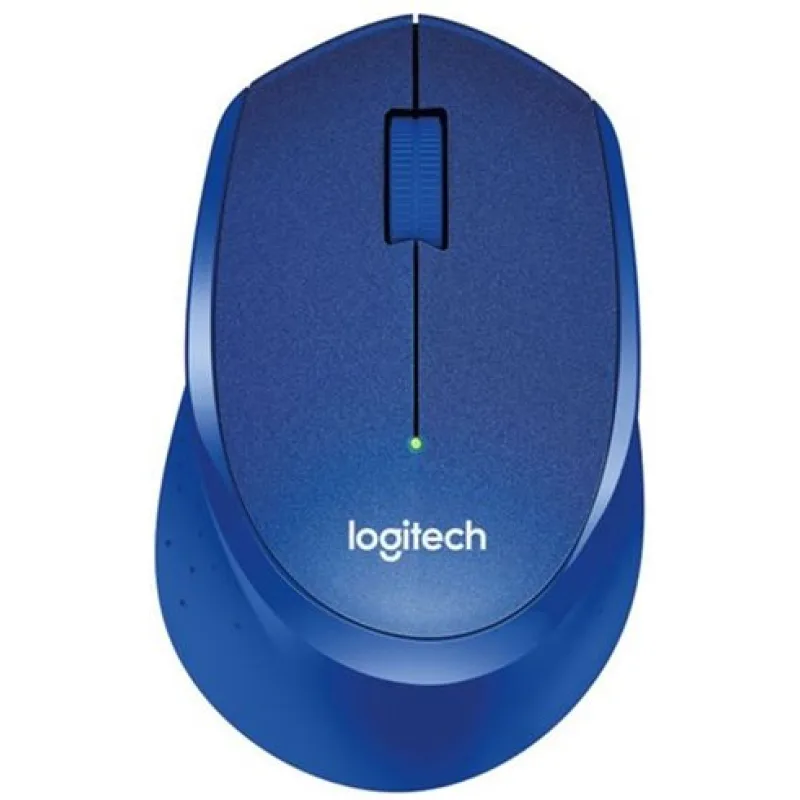 Logitech M330 Silent Plus - tichá bezdrôtová myš - modrá