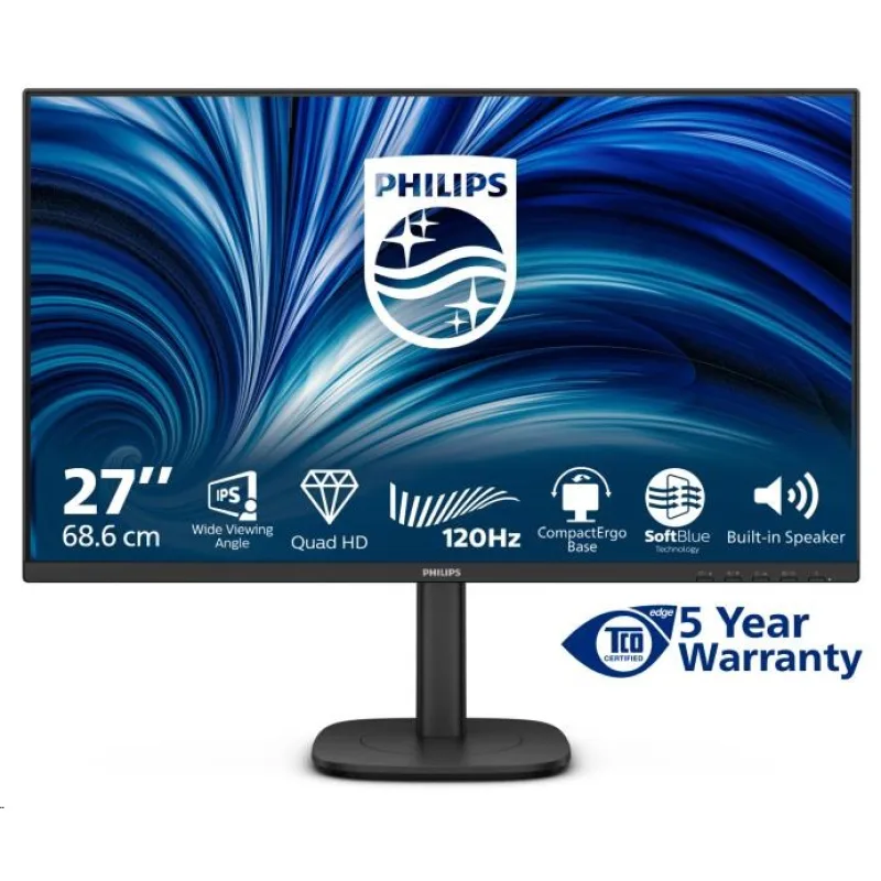 Philips/ 27B2N3500J/ 27"/ IPS/ QHD/ 120Hz/ 4ms/ Black/ 5R 27B2N3500J/00