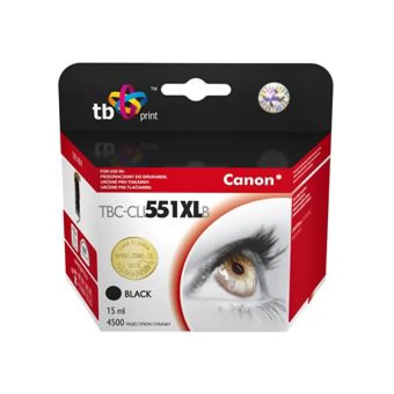 Ink. kazeta TB komp. s Canon CLI-551XL, 6443B001 BK TBC-CLI551XLB