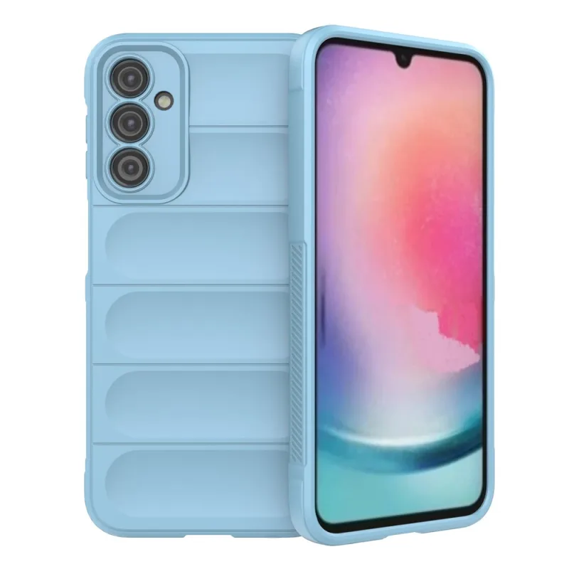 Magic Shield Case pre Samsung Galaxy A24 4G flexibilný pancierový kryt svetlomodrý