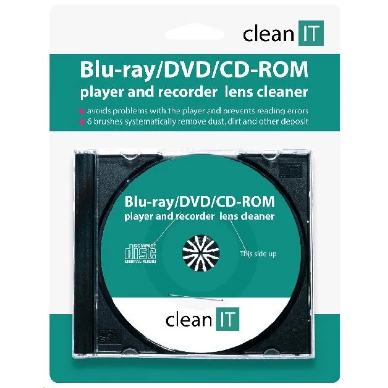 Čistiace CD CLEAN IT pre prehrávače Blu-ray/ DVD/ CD-ROM…