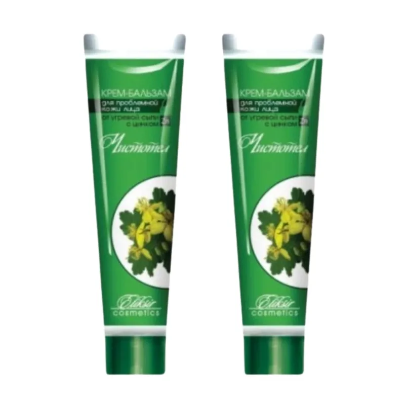 Elixir Zvýhodnený set: 2x Krémový balzam "Lastovičník extrakt" čistotel 40 ml