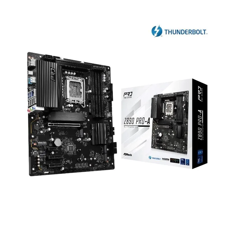 ASRock MB Sc LGA1851 Z890 PRO-A, Intel Z890, 4xDDR5, 1xDP, 1xHDMI, …