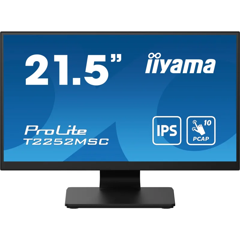 22" LCD iiyama T2252MSC-B2: IPS, FHD, 10P, DP, HDMI T2252MSC-B2