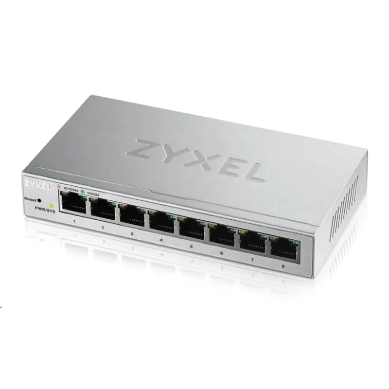 Zyxel GS1200-8 v3, 8 Port Gigabit webmanaged Desktop Switch GS1200-8V3…