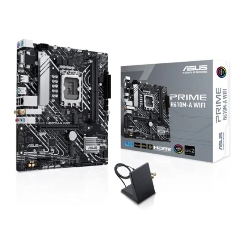 ASUS PRIME H610M-A WIFI soc 1700 H610 DDR5 mATX M.2 HDMI D-Sub DP…