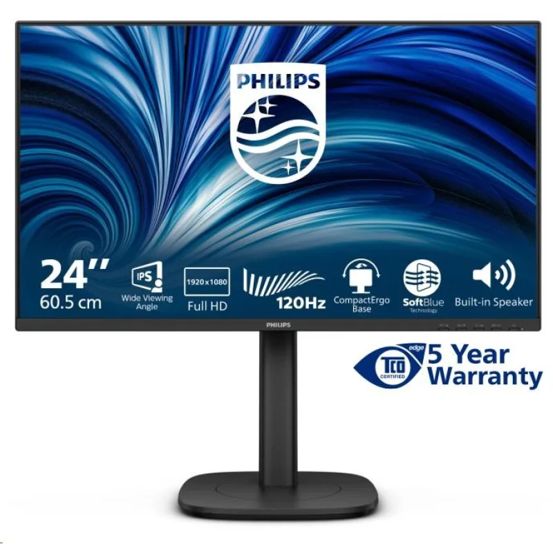Philips/ 24B2N3200J/ 23, 8"/ IPS/ FHD/ 120Hz/ 4ms/ Čierna/ 5R 24B2N3200J…