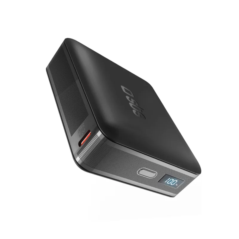 SBS HD 65W 20000mAh USB-C power banka s LCD displejom - čierna