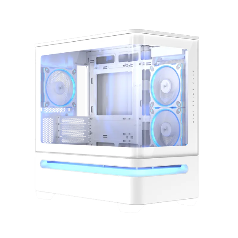 ASUS PRIME AP202 TG ARGB WHITE, 3x ARGB fan, mATX, USB-C, biela 90DC00P3…