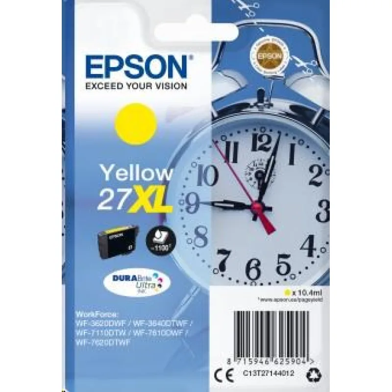 Atramentová tyčinka EPSON Singlepack "Budík" žltá 27XL DURABrite Ultra…