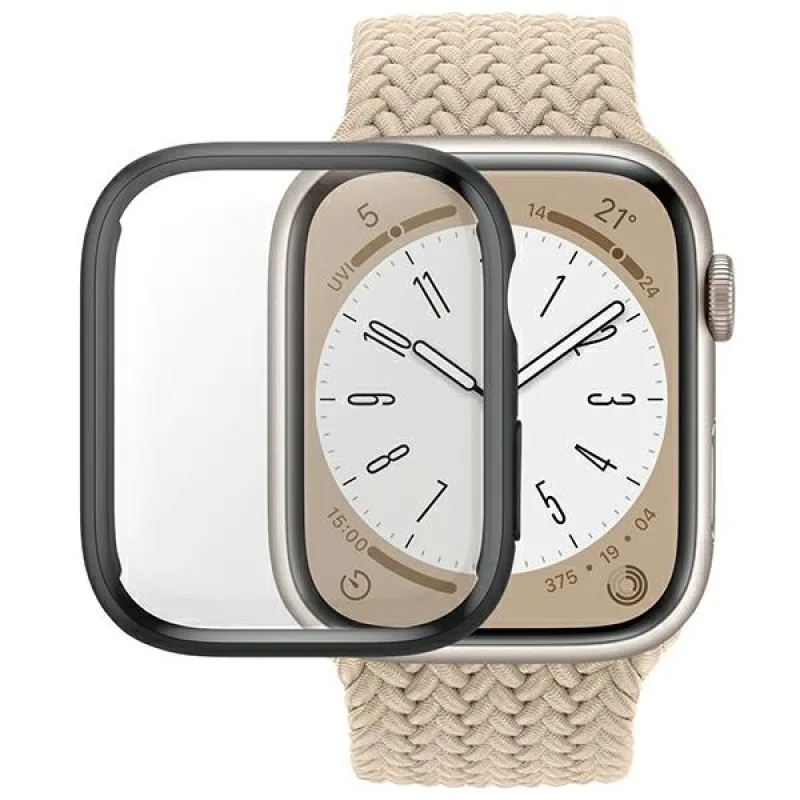 Celobody puzdro PanzerGlass pre Apple Watch 7 45mm - čierne