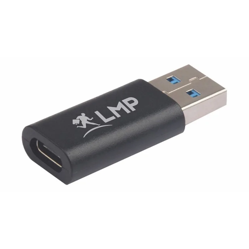 LMP USB-A to USB-C adapter - Black 18985
