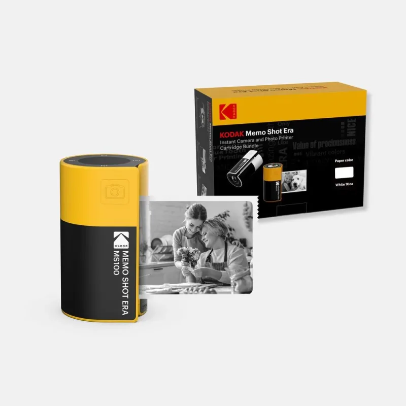 KODAK fotoaparát s tiskárnou štítků MemoShot Era MS100 KOCAMMS100Y