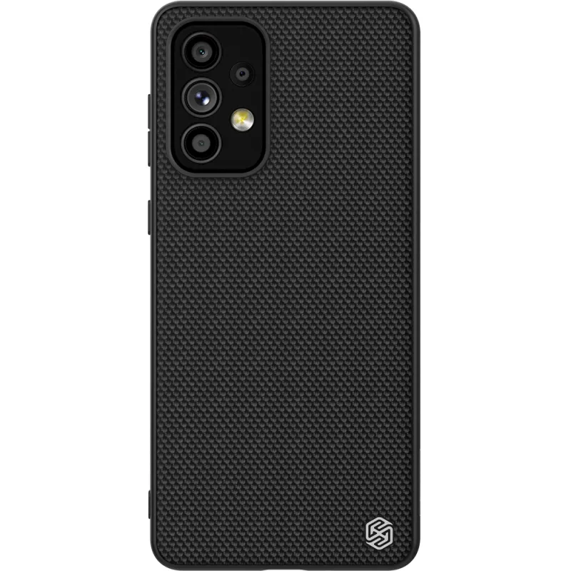 Odolné vystužené puzdro Nillkin Textured Case s gélovým rámom a nylonovou zadnou stranou pre Samsung Galaxy A73 black