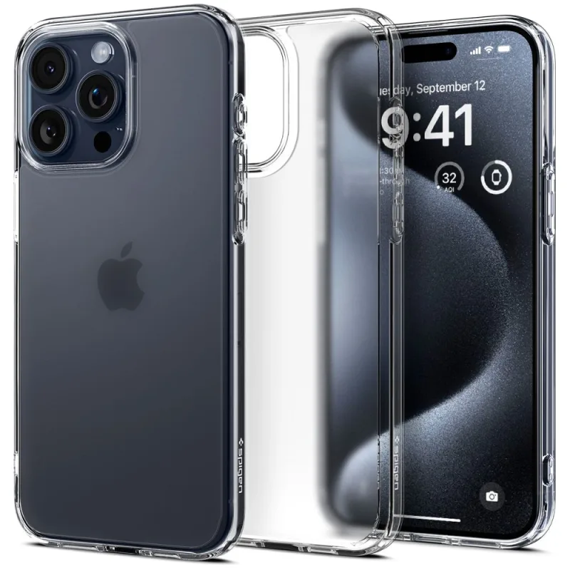 Kryt Spigen Ultra Hybrid iPhone 15 Pro – číry matný
