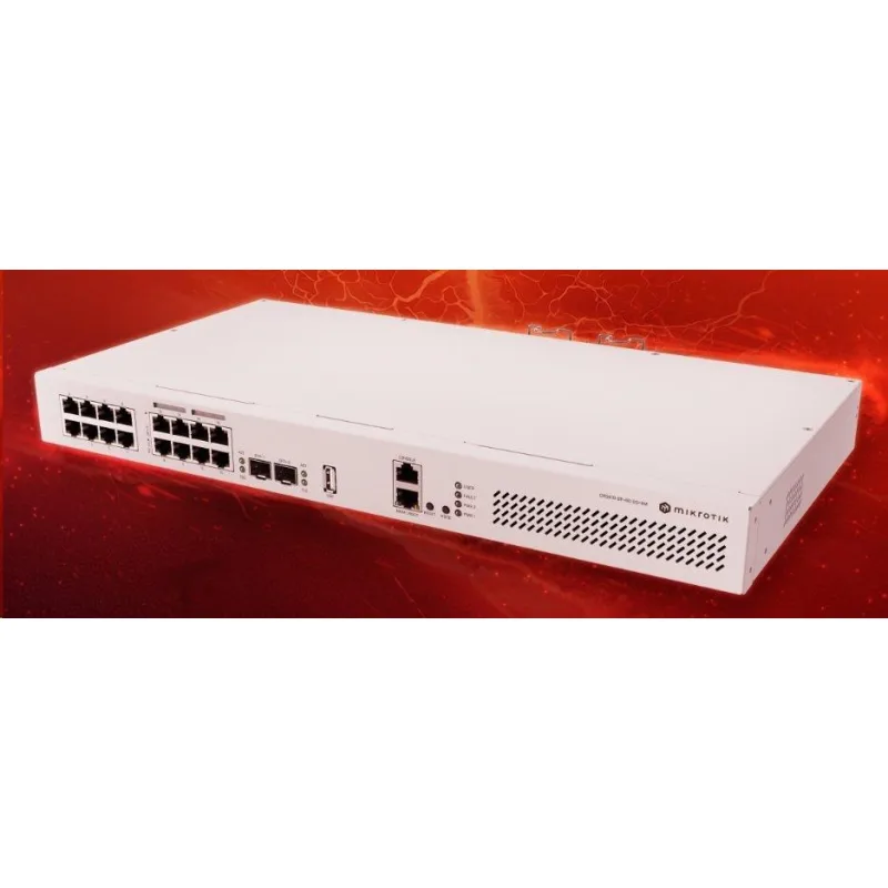 Mikrotik CRS418-8P-8G-2S+RM, Cloud Router Switch CRS418-8P-8G-2S+RM