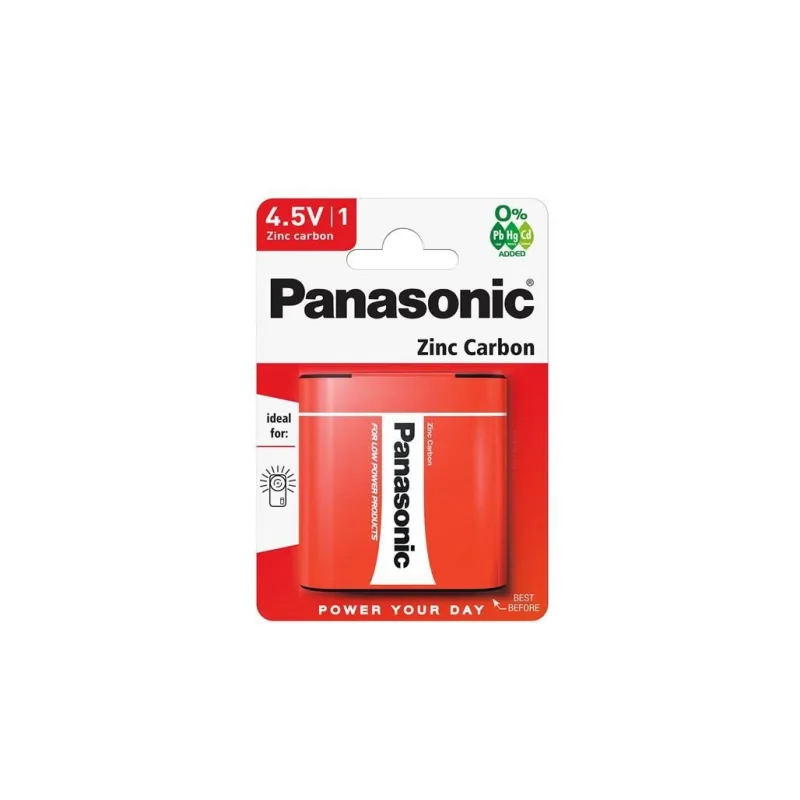 PANASONIC Zinkouhlíkové baterie Red Zinc 3R12RZ/ 1BP Plochá 4, 5V…