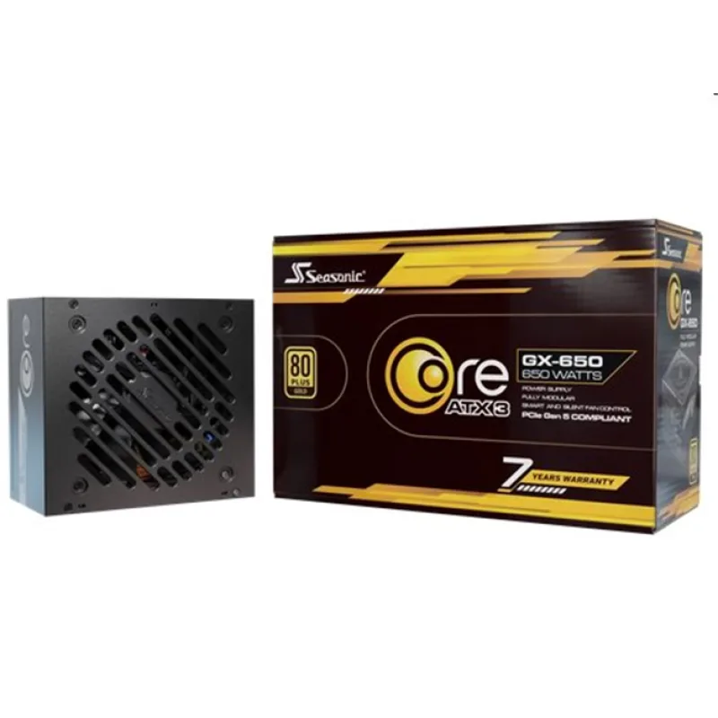 Seasonic CORE GX GOLD 650W V2 ATX 3.1, PCIe 5.1, modular SRP-CGX651…