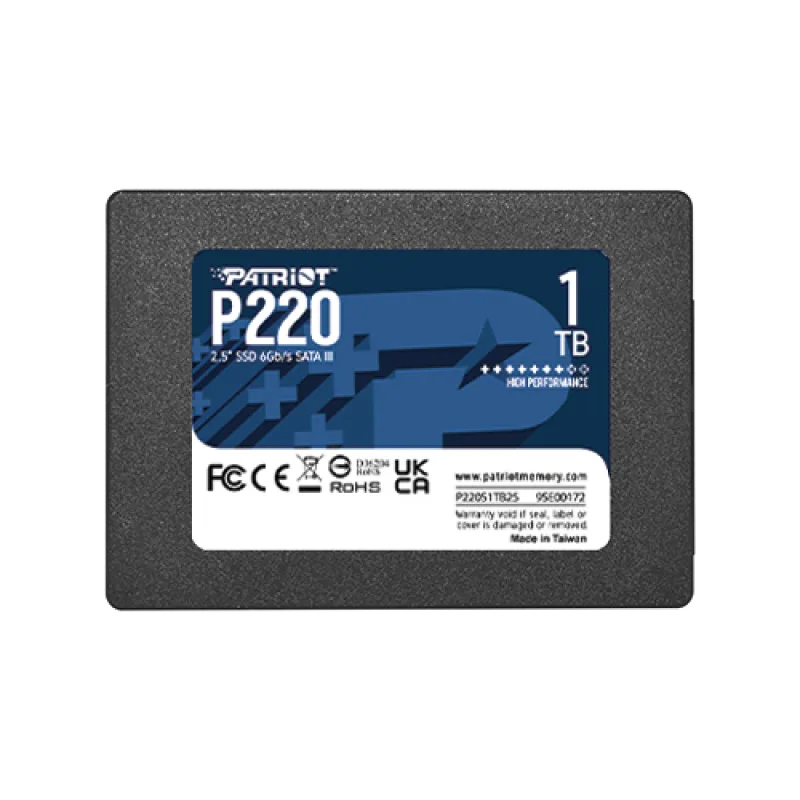 PATRIOT P220/ 1TB/ SSD/ 2.5"/ SATA/ 3R P220S1TB25