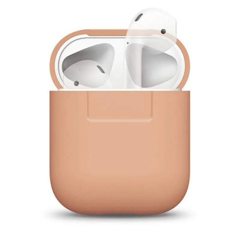 Elago Airpods Silicone Case - Peach