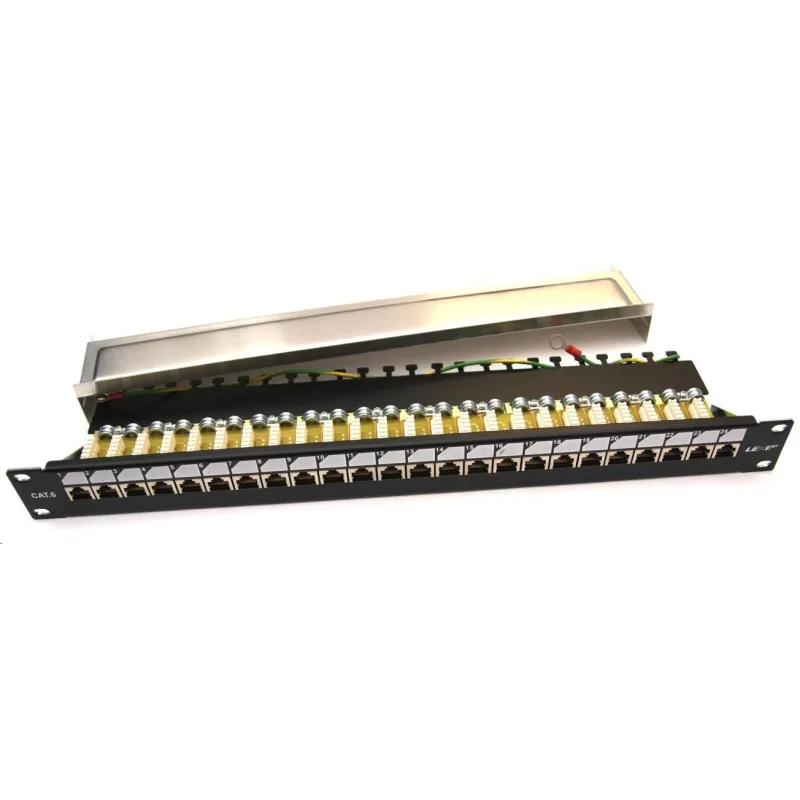 19" Patch panel LEXI-Net EXCLUSIVE 24port, FTP, 50µm, Cat6, duální…