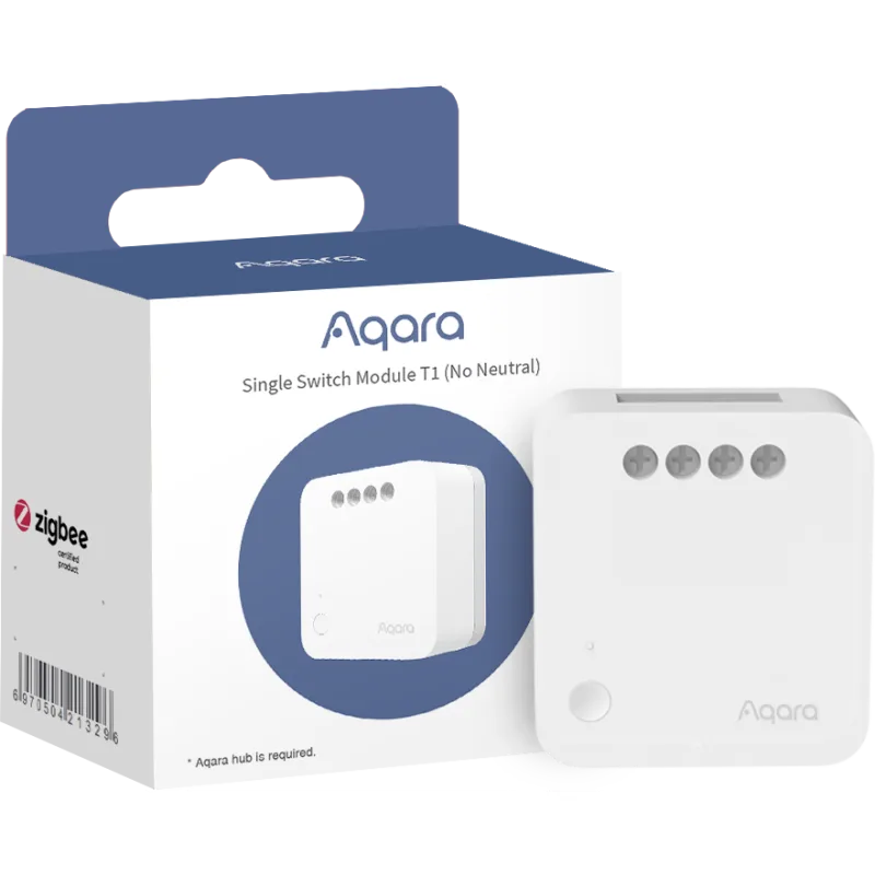 Aqara Smart Home Spínací modul T1 bez Pripojenie Neutrálneho vodiča