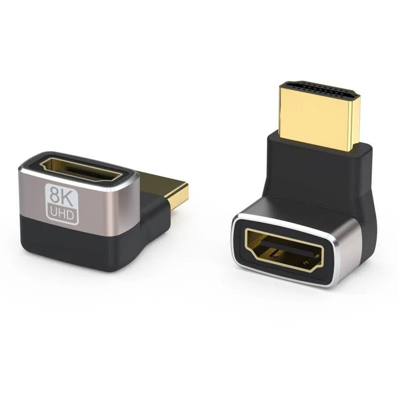 PREMIUMCORD Adaptér spojka 8K HDMI A - HDMI A, F/ M, zahnutá do pravého…