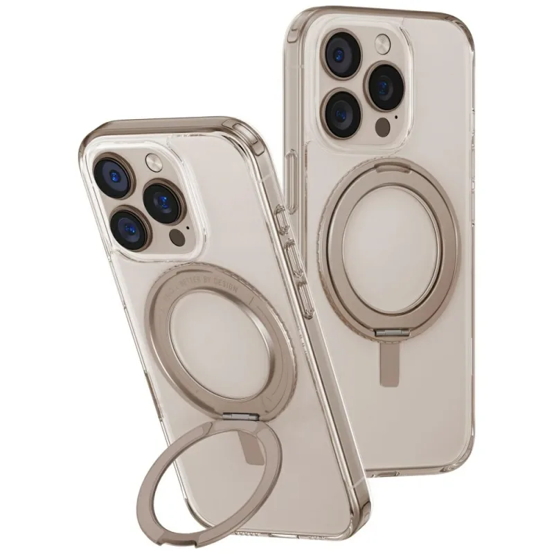 Puzdro Uniq Swivix 360 Rotating Kickstand Case pre iPhone 16 – zlaté